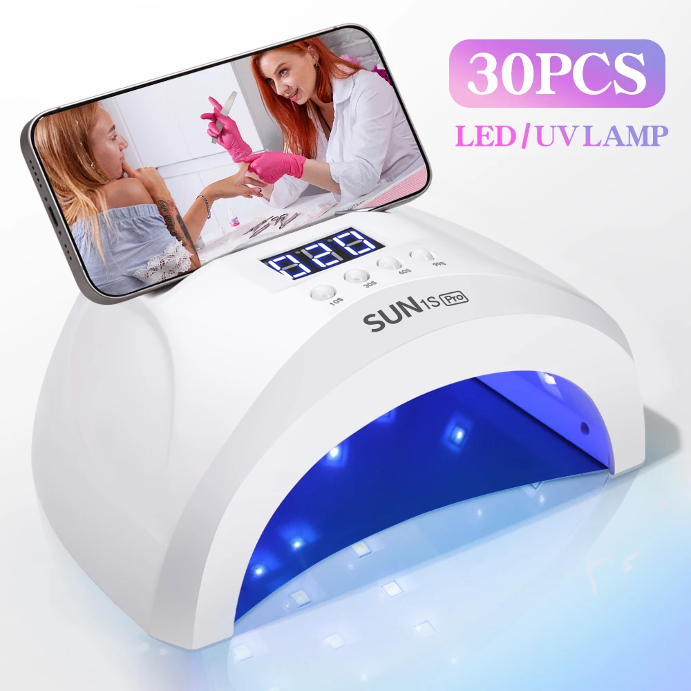 Professional Nail Lamp UV LED Salon EquipmentFast Dryer 48W with 4 Timers Automatic Sensor LCD Display Nail Art Machine