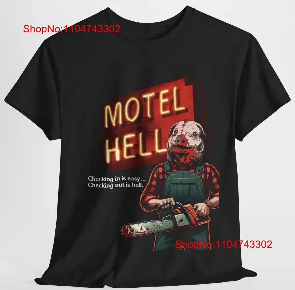 Motel Hell T Shirt Farmer Vincent 80 s Horror Comedy Retro New vintage Washed designer clothes Stylish Unisex