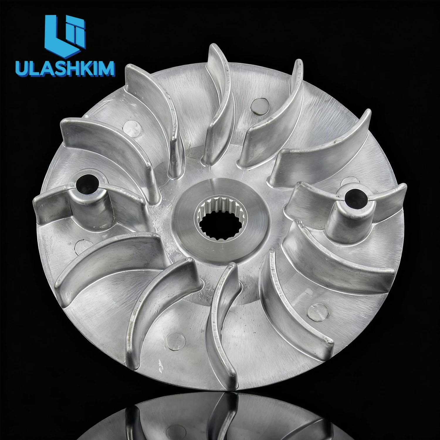 Scooter Motorcycle GY6 125 150 152qmi 157qmj Engine Active Wheel Fan Blade Drive Wheel Fan Blade Clutch Pulley Disc Left Wheel