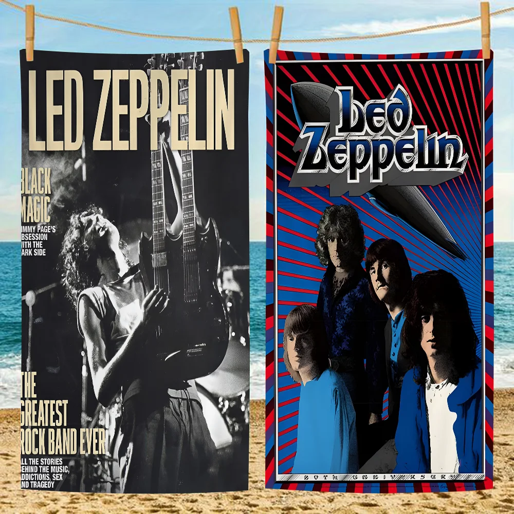 

Band L-Led Z-Zeppelin Cool Microfiber Beach Towel Absorbent Quick Dry Soft Yoga Swimming Resort Mountain Climbing Towel