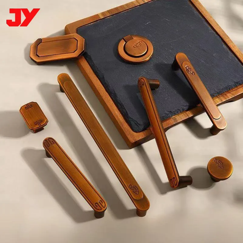 

Cabinet Door Handle Aluminum Alloy European Style Drawer Wardrobe Shoe Cabinet Antique Single Hole Handle Furniture Hardware