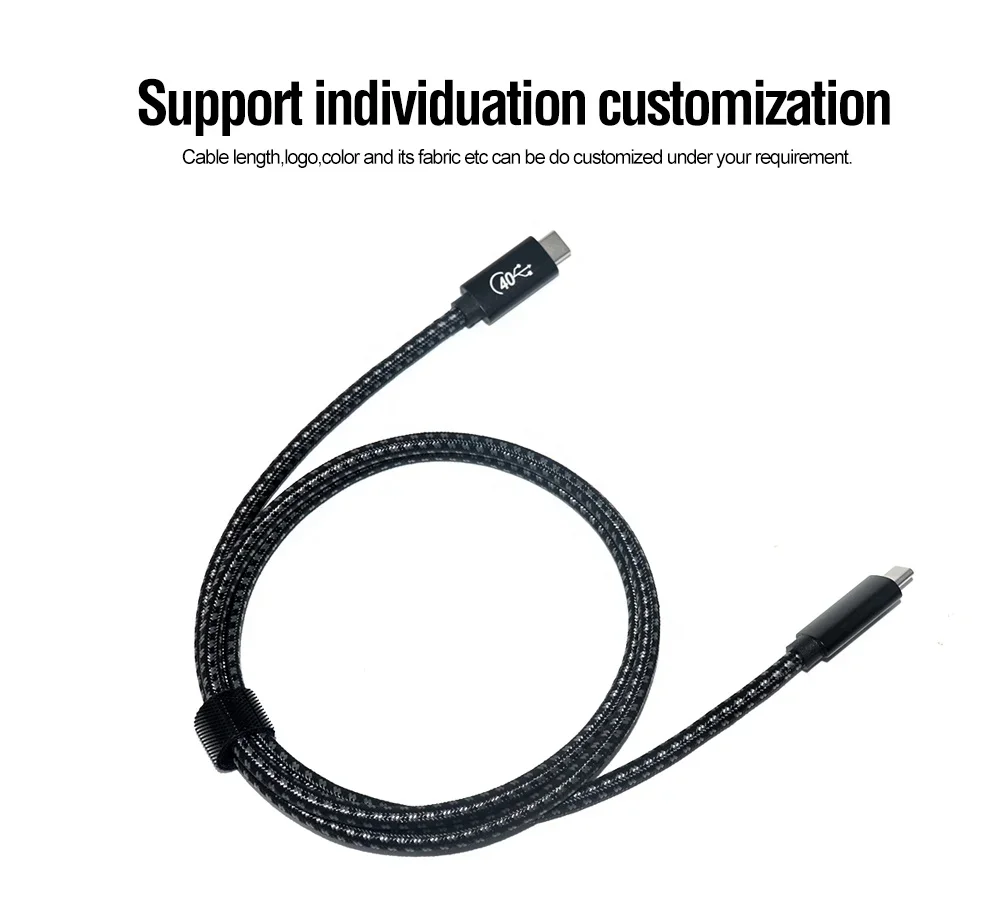 USB4-Datenkabel Thunderbolt 3 Hochgeschwindigkeits-Schnellladekabel mit vollem Funktionsumfang für iPhone 15 Pro Audio-/Video-Gusskabel
