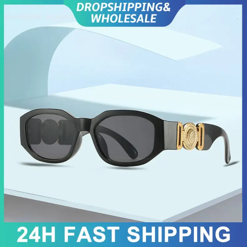 Fashion Rectangle Sunglasses Men Women Retro Square Sun Glasses Travel Shades Vintage Anti-UV Lunette Soleil Femme Gafas De Sol