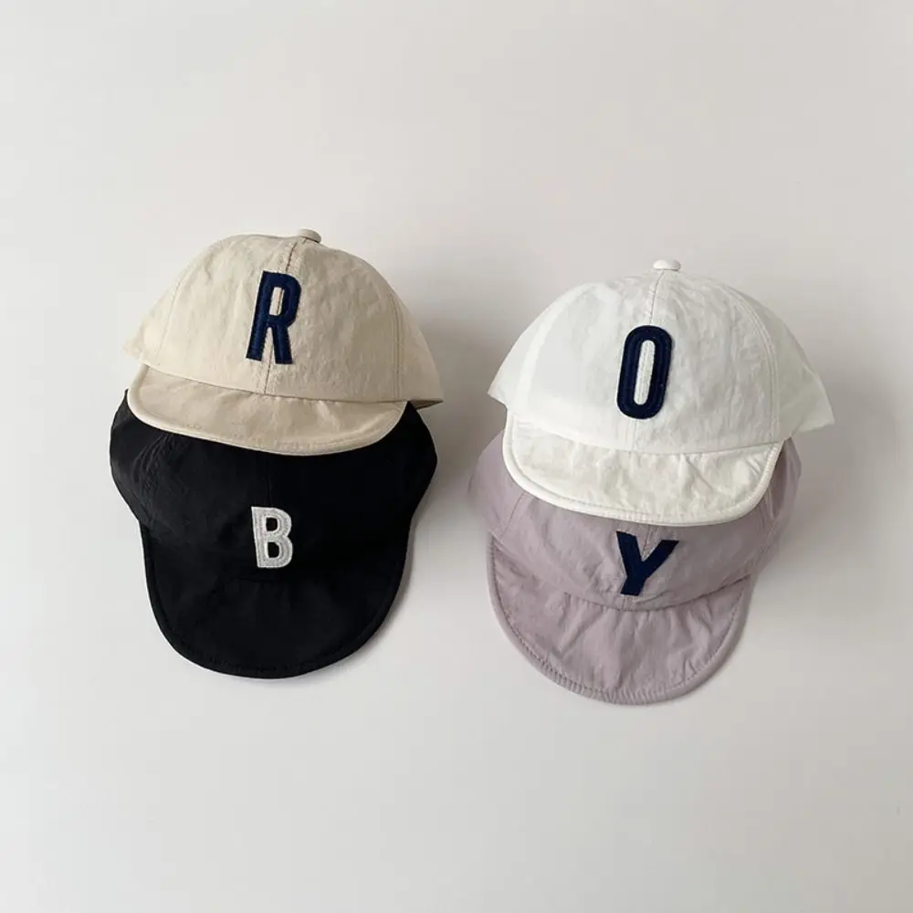 

Ins Summer Letter Baseball Cap Thin Breathable Children Peaked Hat Outdoor Quick-drying Baby Sunscreen Cap Boys Girls