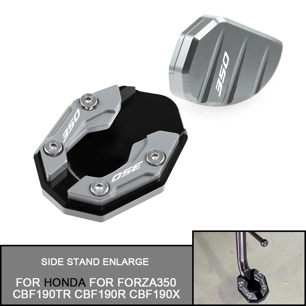 

For HONDA For FORZA 350 CBF190tr Cbf190r Cbf190x Motorcycle CNC Side Stand Enlarge & Support Kickstand Column auxiliary
