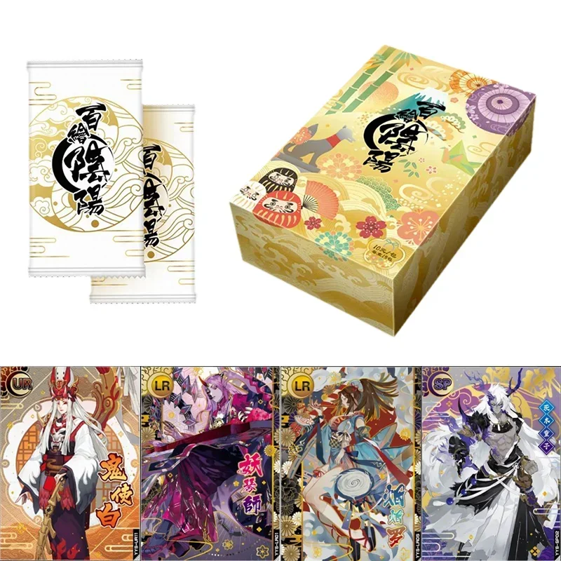 New Onmyoji Card Hundred Paintings of Yin and Yang Shikigami Pack Rare UR SP Full Flash Card Hyakki Night Travel Collection Card