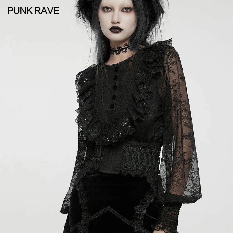 فاسق الهذيان المرأة القوطية الجلد المدبوغ وشبكة الدانتيل جوفاء مشد الكلاسيكية جو المسامير قابل للتعديل الرباط الإناث الملحقات