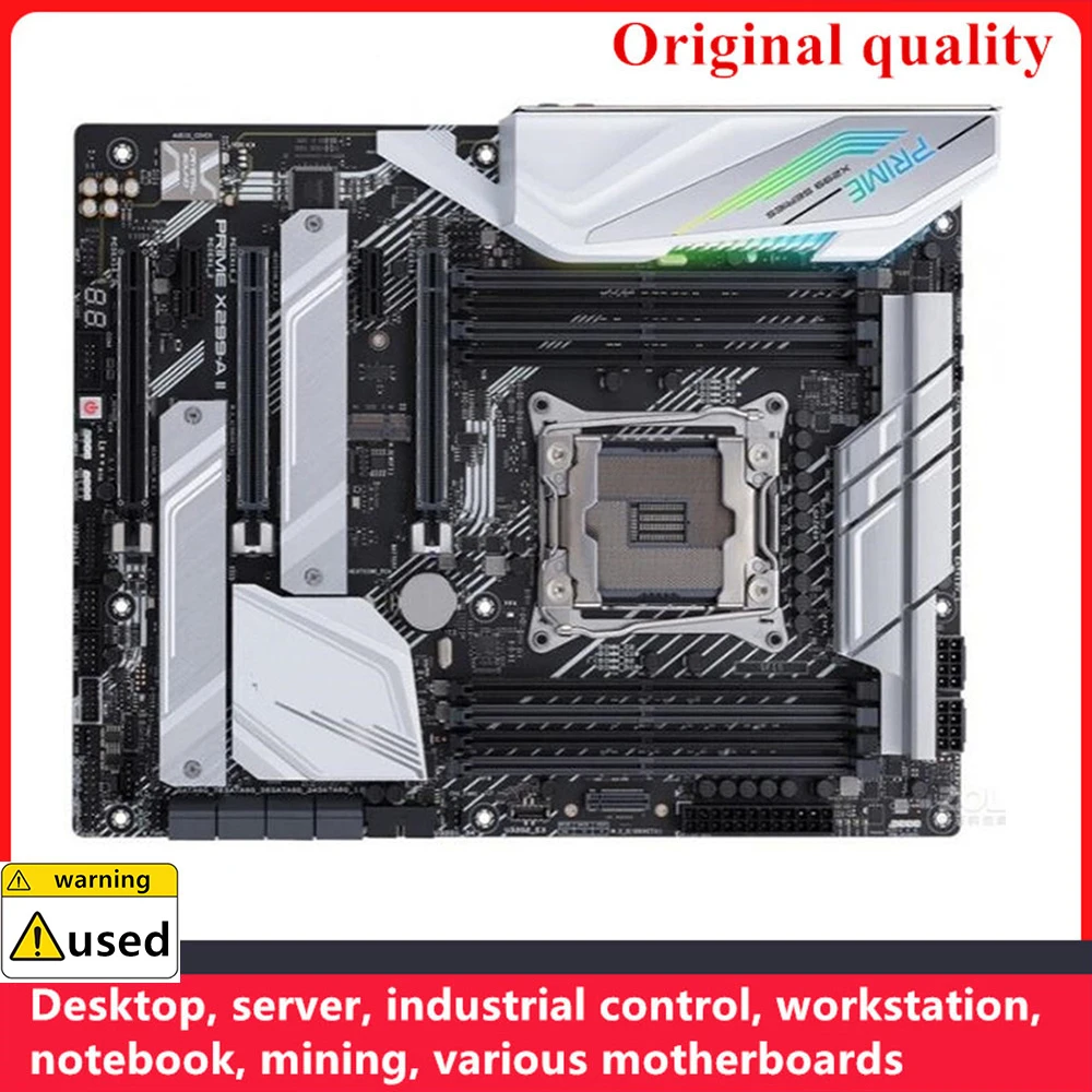 For PRIME X299-A II Motherboards LGA 2066 DDR4 ATX For Intel X299 Overclocking Desktop Mainboard SATA III USB3.0