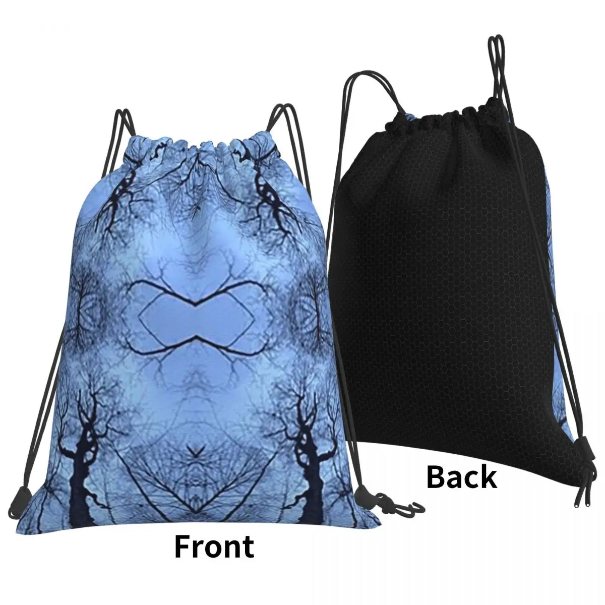 

Sacred Geometry, Winter In The Woods Backpacks Portable Drawstring Bundle Pocket Shoes Bag Book Bags for Man Woman Students