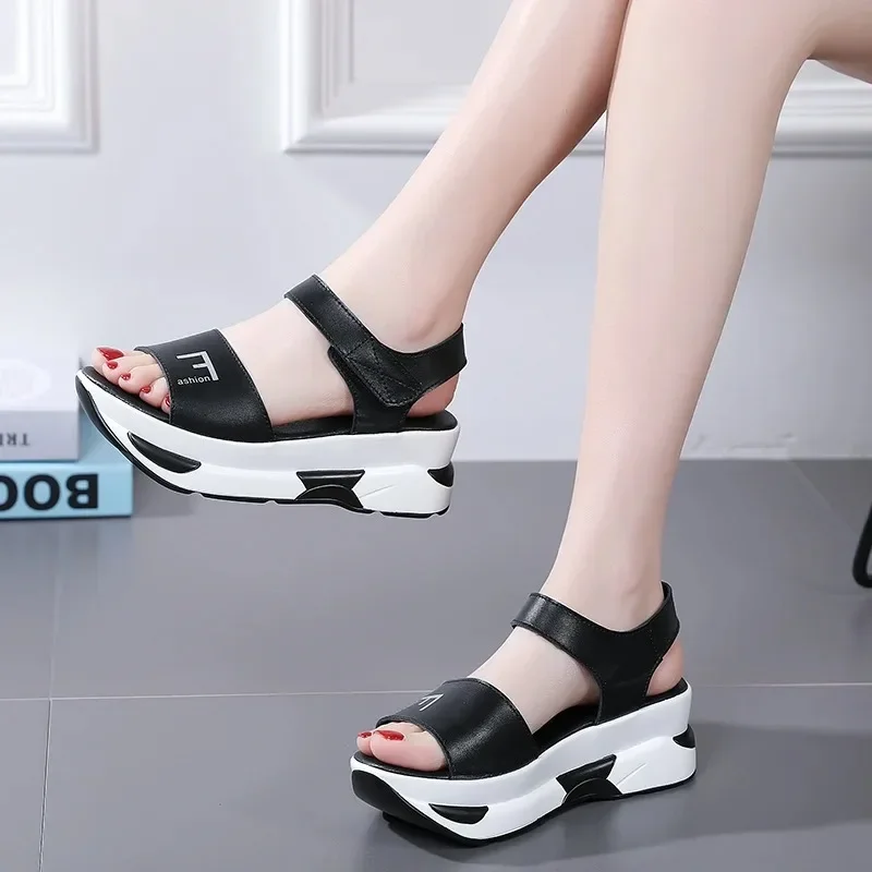 Shoes for Women Sandals Fashion Women Shoes Casual Heighten Comfortable Breathable Walking Sneakers Platform Ladies Shoes