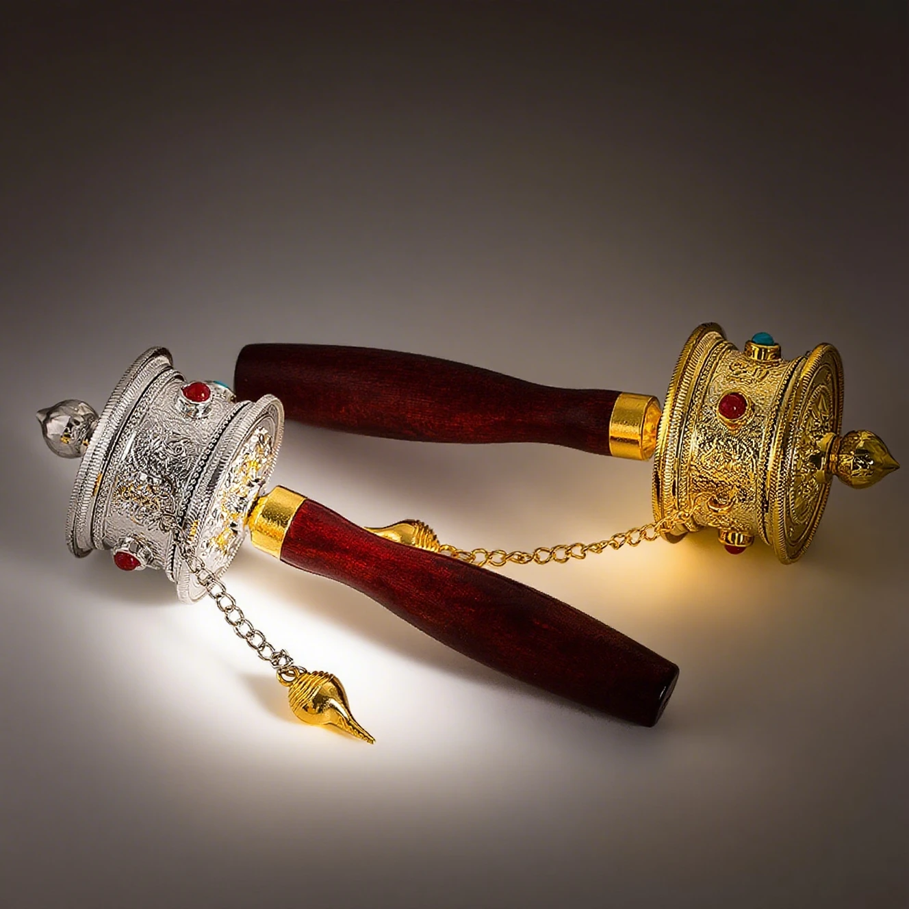 Молитвенное колесо, тибетский сплав, буддийская мантра, спиннер, ручной молитвенный инструмент для медитации, духовное исцеление, религиозные принадлежности для дома