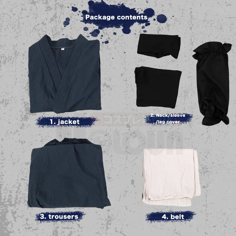 LCK01 هولون جيجوكو راكو الجحيم الجنة أنيمي غابيمارو تأثيري حلي شعر مستعار مهرجان تقليدي كيمونو روز صافي هالوين Yh1 @!