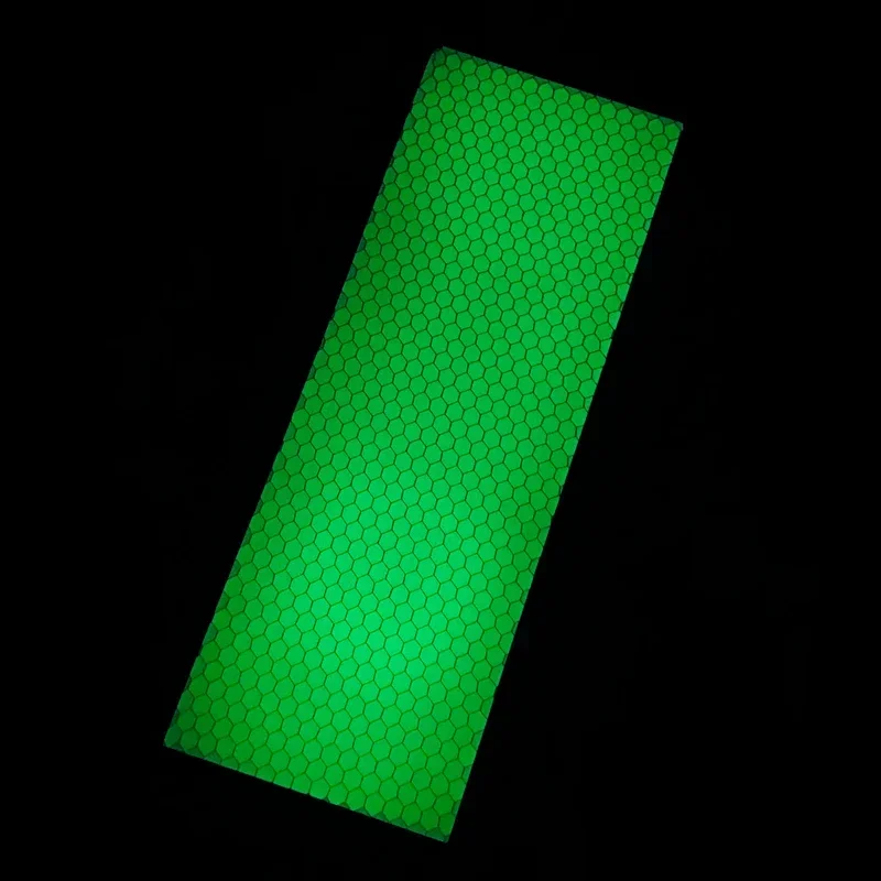 1pcs C-Tek Fluorescent Resin Material for DIY Knife Handle Gun Handle Slingshot Handle, Snake Pattern Honeycomb Pattern Material