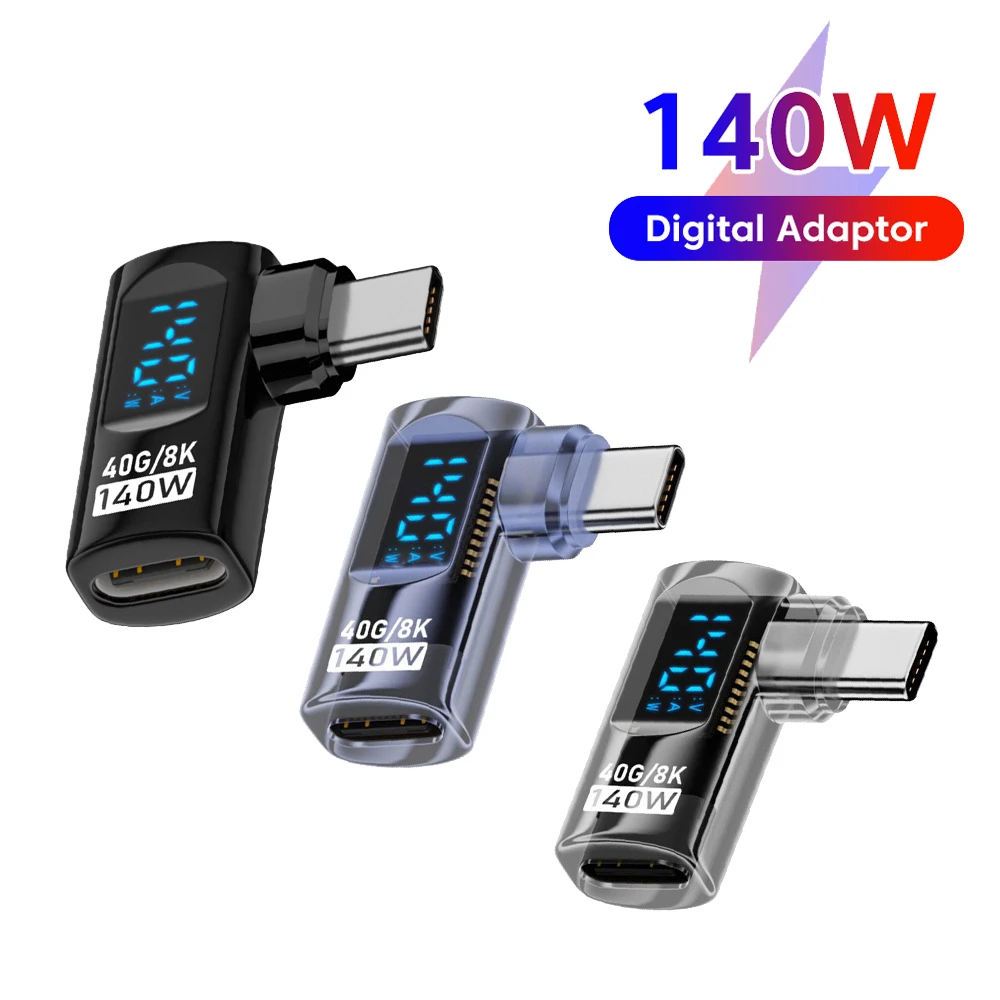 

Цифровой адаптер 140 Вт, адаптер типа C-C OTG, 8k при 60 Гц, преобразователь быстрой зарядки, передача данных для Iphone 15 Samsung Xiaomi Huawei