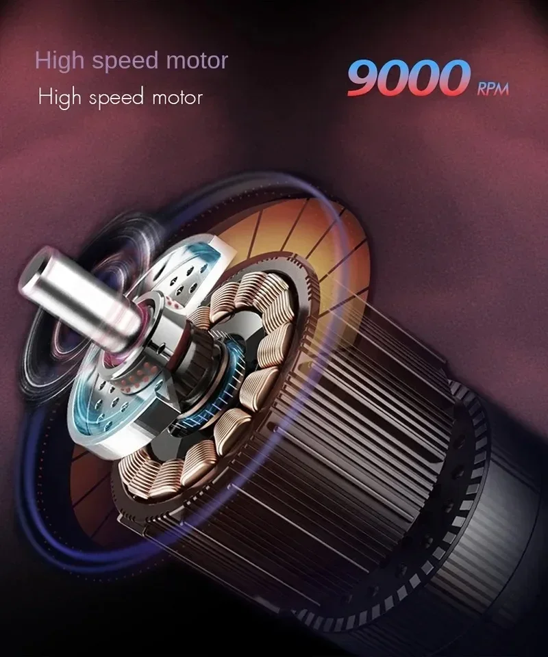 WMARK NG-7982 Elektrorasierer für Herren, 9000 U/min, Netzrasierer mit zwei Klingen, professioneller Haarschneider, Haarschneidemaschine, Barbershop-Salon – Detail 4