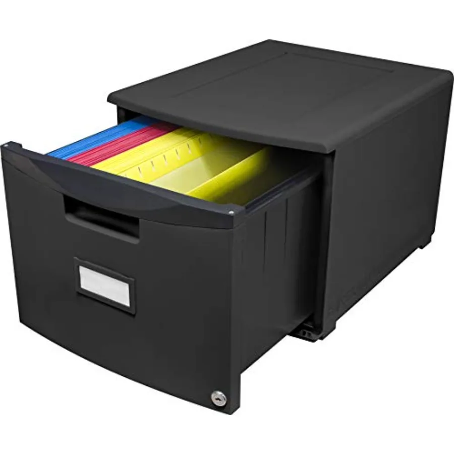 

Plastic 1-Drawer Mobile File Cabinet Letter/Legal 61265A01C