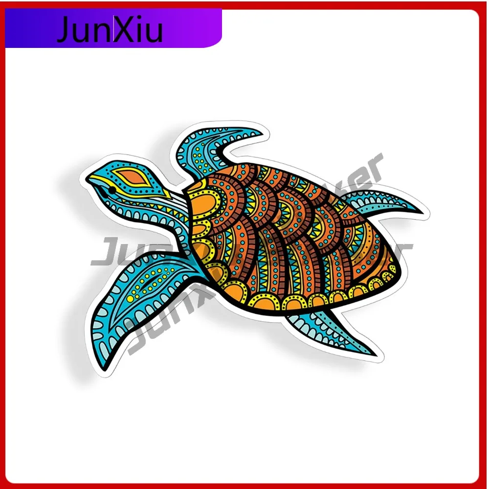

Turtle Sticker Sea Beach Ocean Cup Cooler Vehicle Decal Cute Waterproof Vinyl Car Laptop Window Bumper