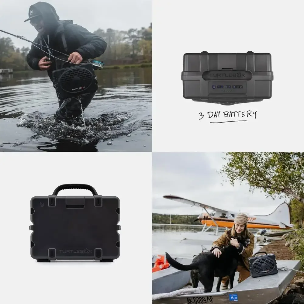 

Compact Outdoor Bluetooth Speaker - Loud (120dB), Waterproof (IP67), Red, Shock-Resistant, Long-Lasting Battery | Stereo Pairing