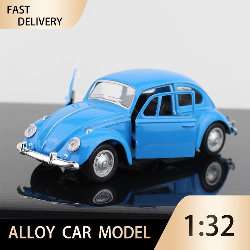 1:32 Volkswagen Beetle Alloy Car High Simulation Model Diecast Metal Toy Vehicles Car Model Collection Childrens Toys Gift