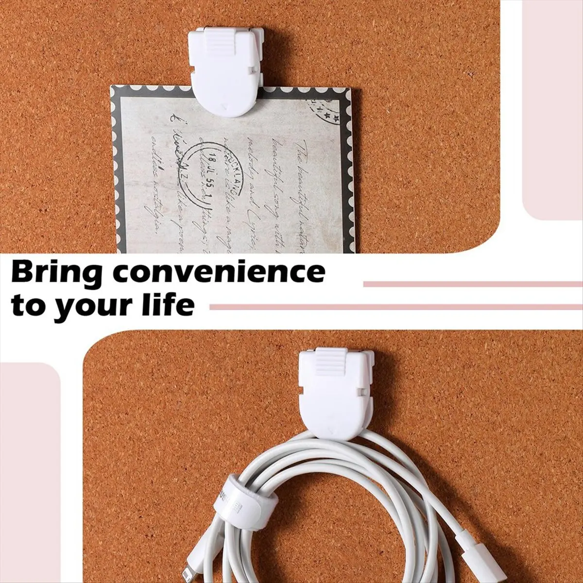 ABFW 50Pcs Cubicle Clips Fabric Panel Cubicle Accessories Fabric Partition Panel Wall Clip Photos Wall for Notes Memos
