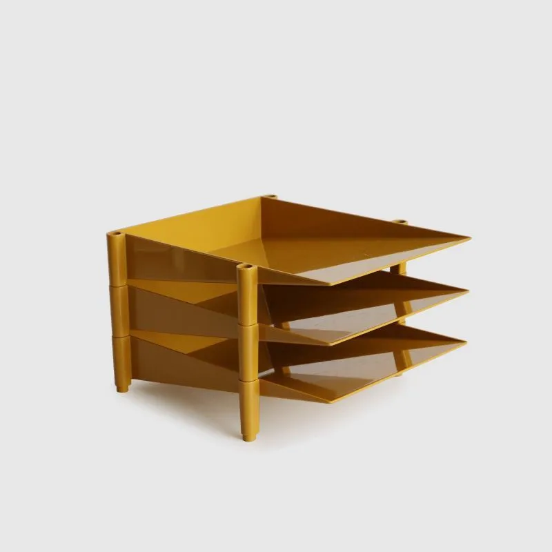 

Креативная офисная настольная стойка для хранения документов, сортировка бумажных счетчиков, многослойная штабелируемая пластиковая стойка для хранения ног стола ZG510