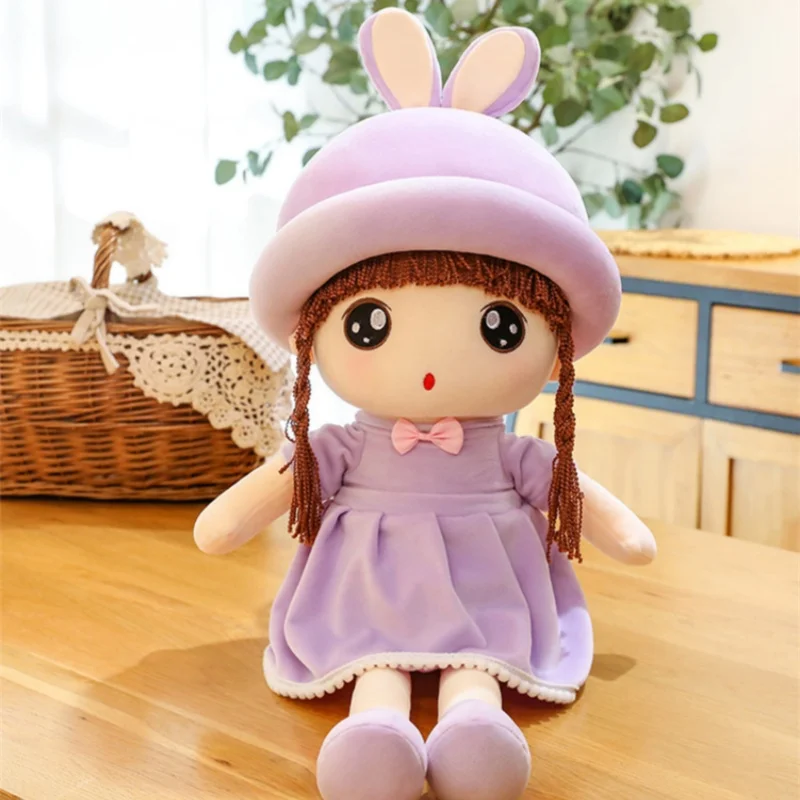 귀여운 소녀 봉제 장난감, 귀여운 섬세한 봉제 인형, PP 면 인형, 소녀 생일 또는 크리스마스 선물