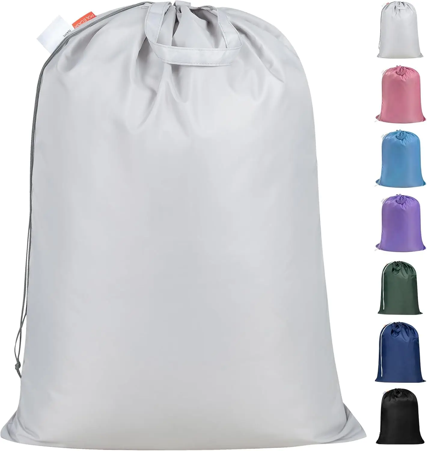 

Heavy Duty Large Laundry Bag with 130gsm Tear Resistant Fabric and Handles, Durable Dirty Clothes Drawstring Bag, Easy