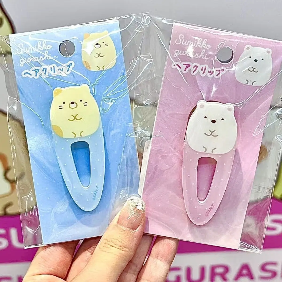 Kawaii Sumikko Gurashi Side Hair Clips Lovely Bang Barrettes Trendy Daily Headwear Matching Gift For Bestie Christmas Present view 3