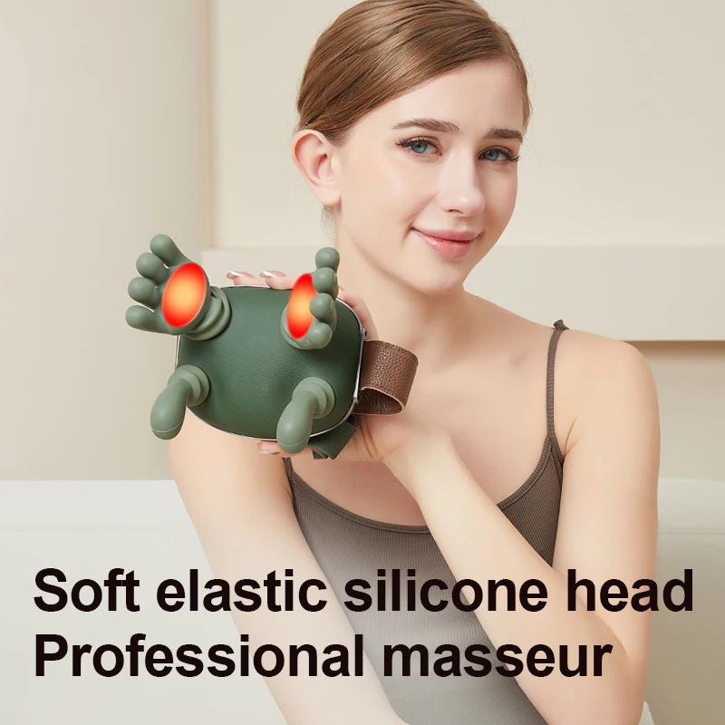 4D Bionic Finger Neck and Shoulder Massager, Trapezius Muscle Kneading Device, Brushless Motor Neck and Shoulder Leg Massager