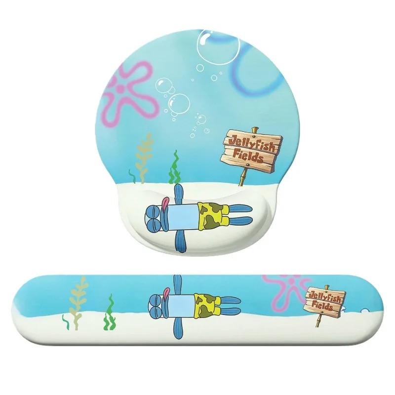 SpongeBob SquarePants Ergonomic Silicone Keyboard Wrist Rest Pad Non‑Slip Soft Hand Support Cushion Office Computer Desk Wrist view 5