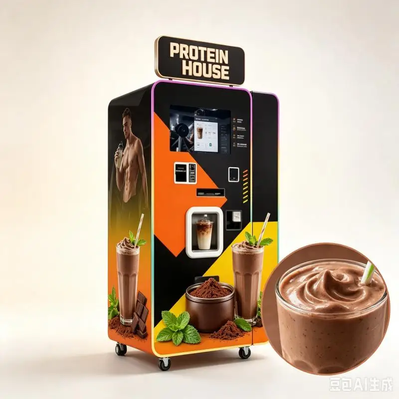 Protein Shake Vending Machine Customized Intelligent Blender System Fast Serving Nutrition Drink Machine Commercial Application