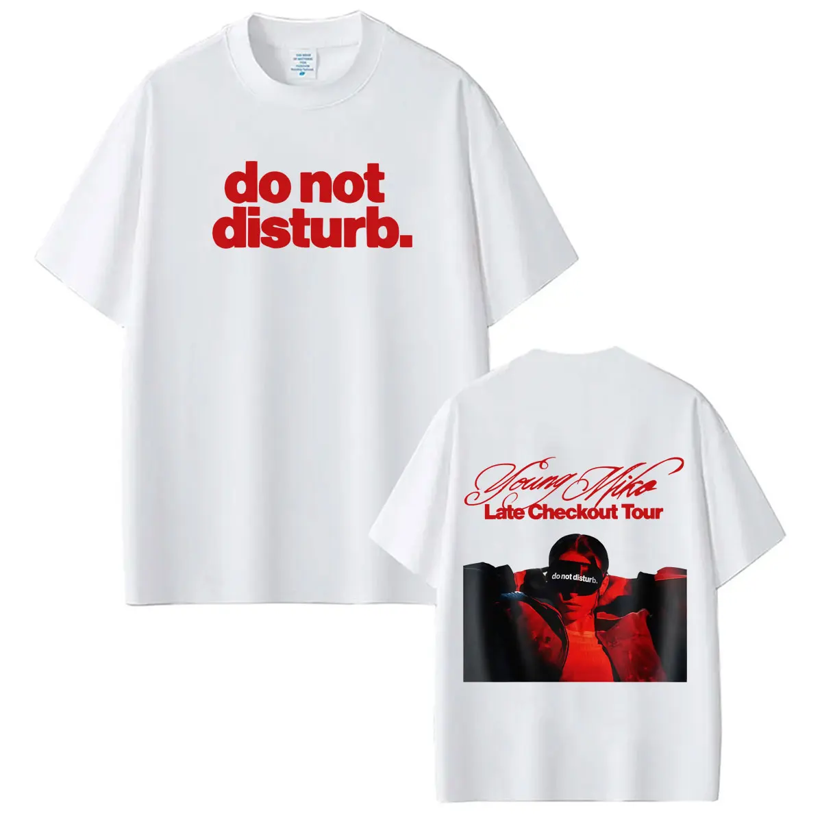 Young Miko Late Checkout Tour 2026 Bedrucktes T-Shirt für Herren und Damen Hip-Hop T-Shirts Kurzärmelige Lässige Baumwoll-Streetwear T-Shirts – Detail 3