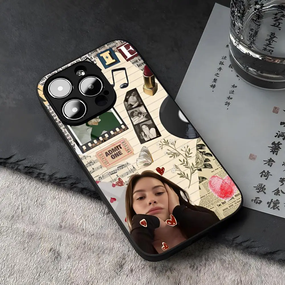 G-Gracie Abrams Singer 21 Phone Case For iPhone 15 13 14 16 12 11 Pro XS Max Plus Mini X XR SE2020 Tempered Glass Coque