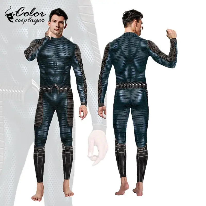

Color Cosplayer Movie Cosplay Jumpsuit Muscle 3D Printing Bodysuit Halloween Costume Adult Catsuit Zentai Fullsleeve Clothing
