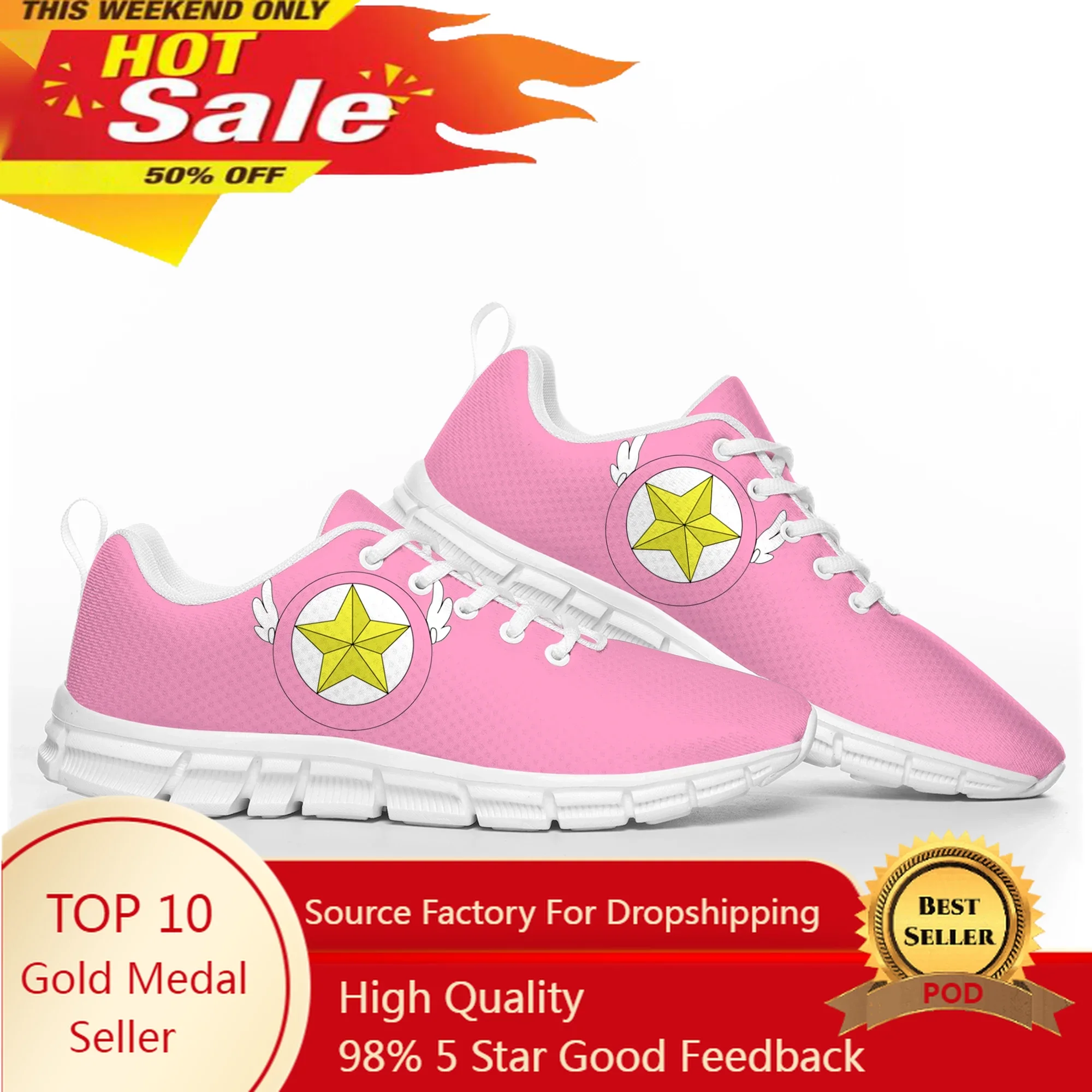 

Cardcaptor Sakura Kinomoto Anime Sports Shoes Mens Womens Teenager Kids Children Sneakers Custom High Quality Couple Casual Shoe