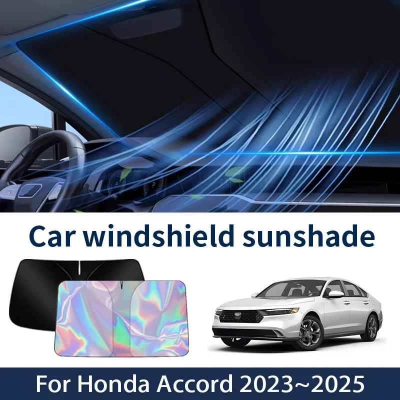 

Front Windshield Sunshade For Honda Accord 2023~2025 2024 Hybrid Car Sun Visor Heat Insulation Summer Cooling Accessories