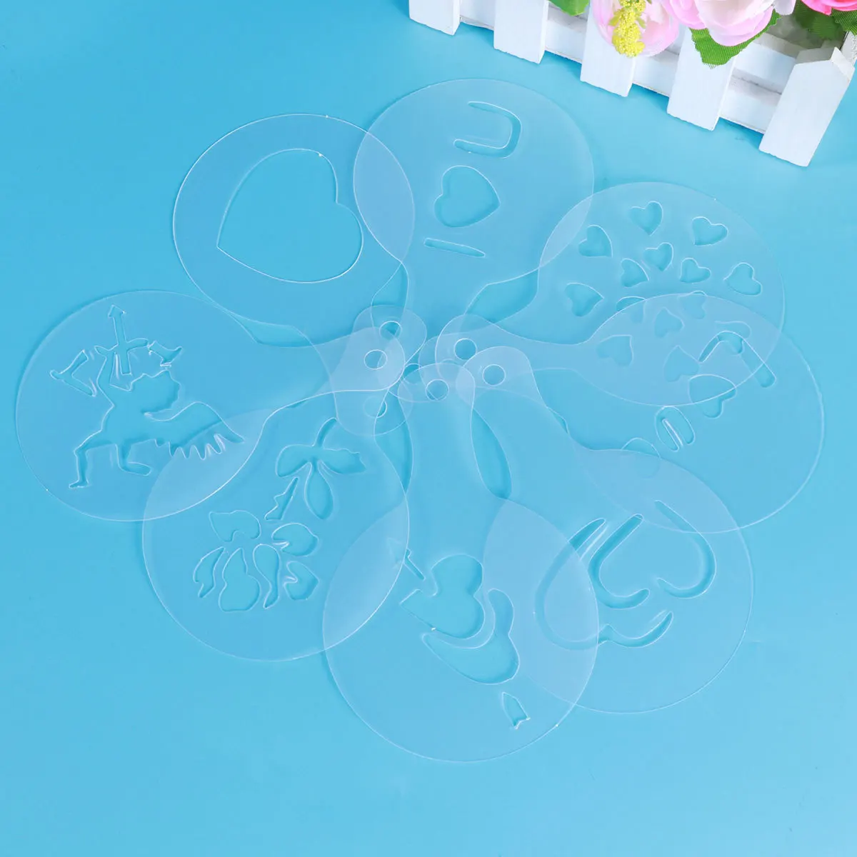 

8Pcs Cake Spray Mold Creative Plastic Fondant Baking Molds Non-Stick Environmental Protection DIY Chocolate Candy Ice Cube Jelly