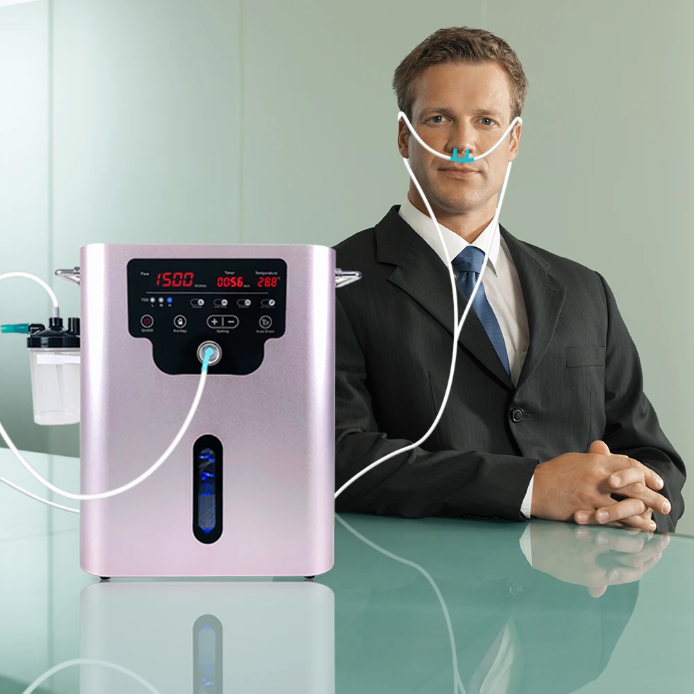 900/1500ml/min hydrogen generator Hydrogen Inhalation Machine Oxyhydrogen Inhaler PEM Hydrogen Generator