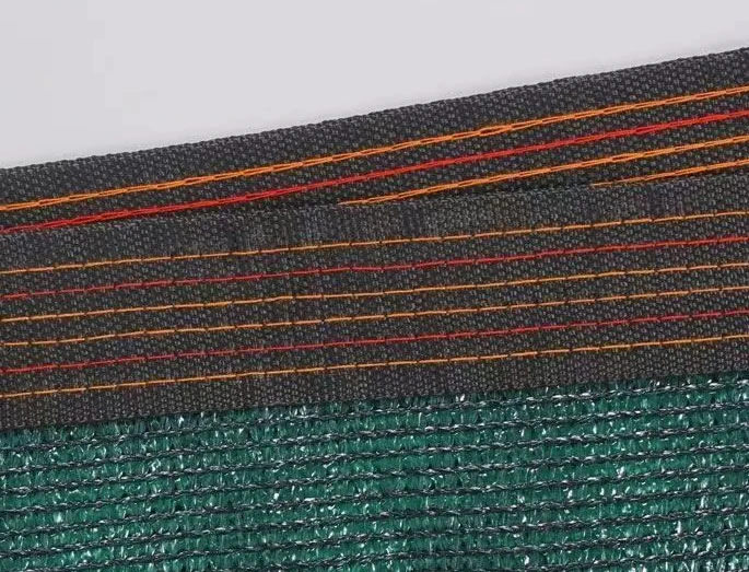 2025 رائجة البيع 100gsm عالية الكثافة البولي ايثيلين في الهواء الطلق شرفة فناء مرآب حافة خضراء داكنة شبكة ظلة