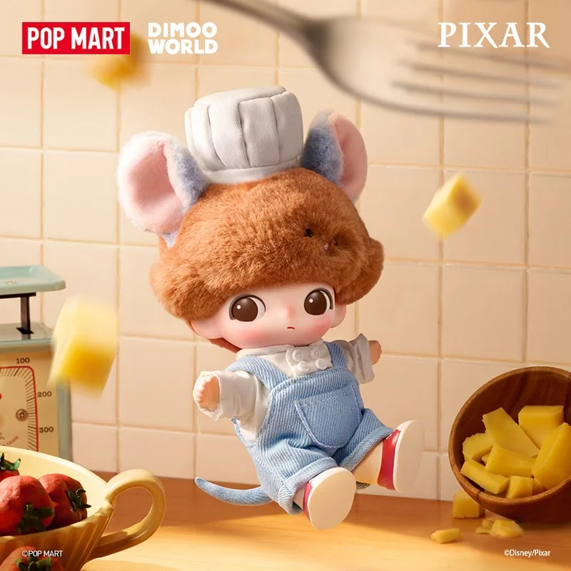 POP MART Disney DIMOO WORLD x PIXAR Blind Box Vinyl Plush Pendant Cute Cartoon Indoor New Year Holiday Collect Gift