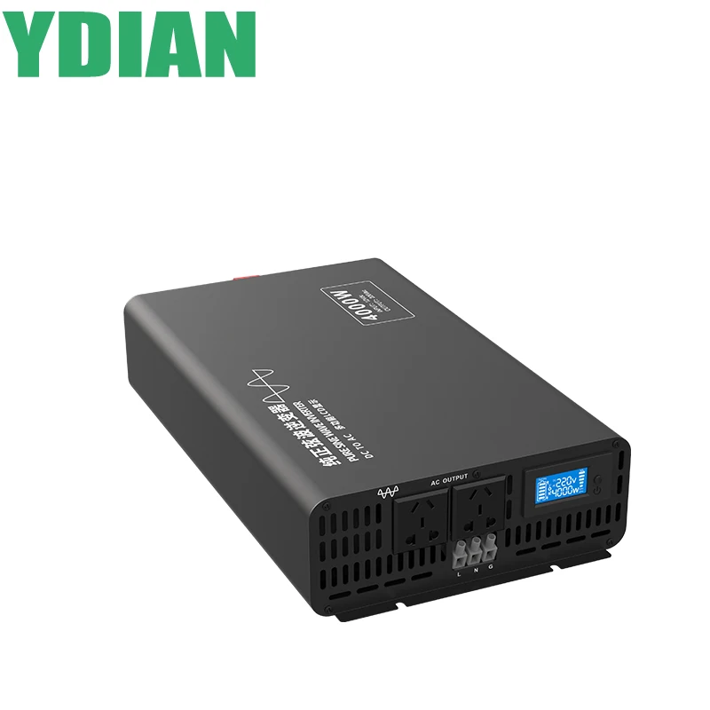 Easy To Use 4kw 12v 24v 48v 60v 72v 84v Dc To 100v 110v 120v 220v 230v 240v Ac 220vac Pure Sine Wave Inverter With Lcd Display