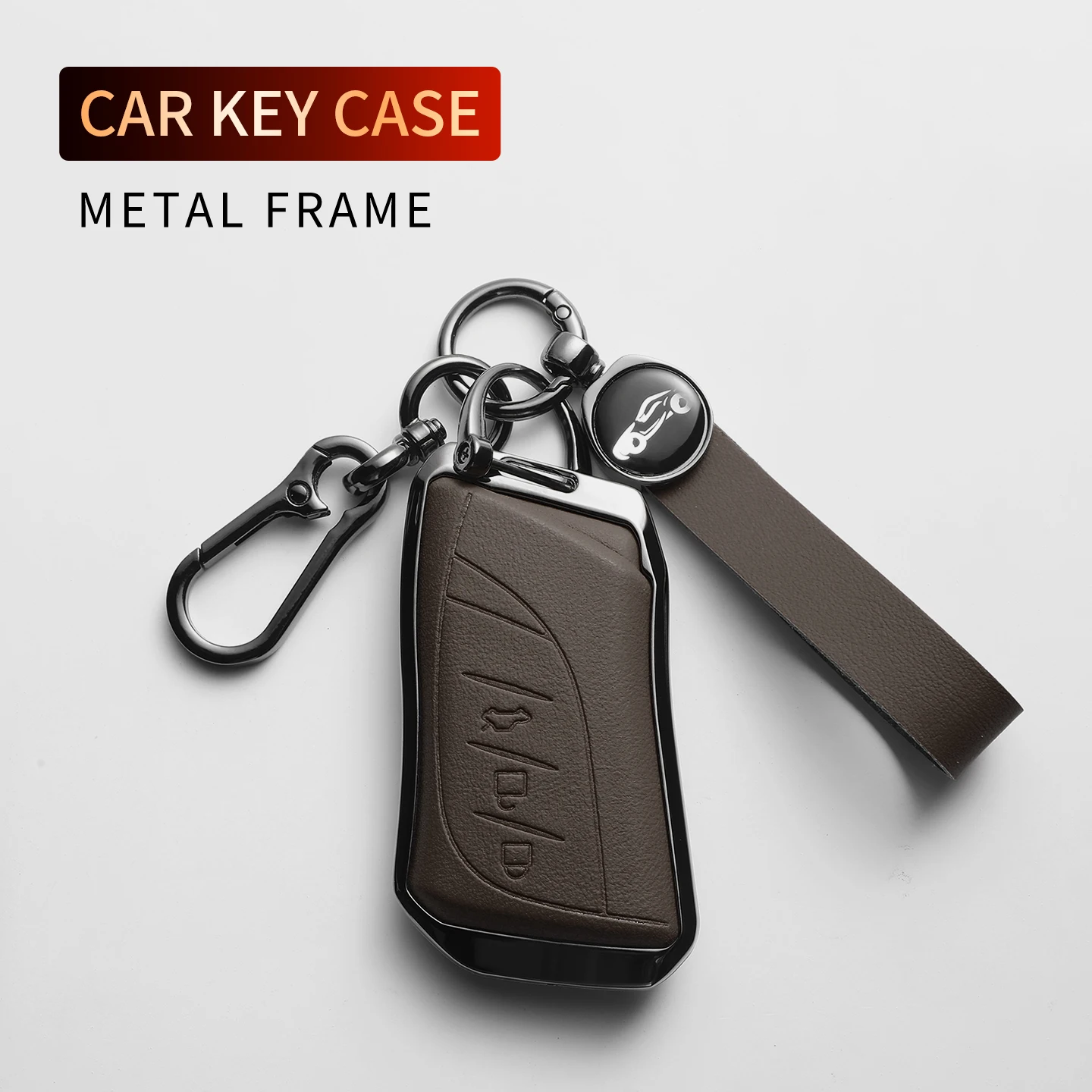 Compatible For ES300h ES350 RX350 NX200 UX250h Remote Fob Protector Cover Aluminum Alloy Keychain Auto Accessories