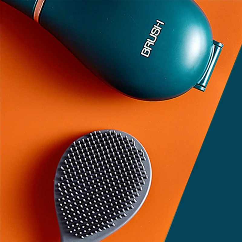 ABCL 1-teilige Toilettenbürste zur Wandmontage, kreative Toilettenbürste zum automatischen Öffnen und Schließen, stanzfreie Bürste