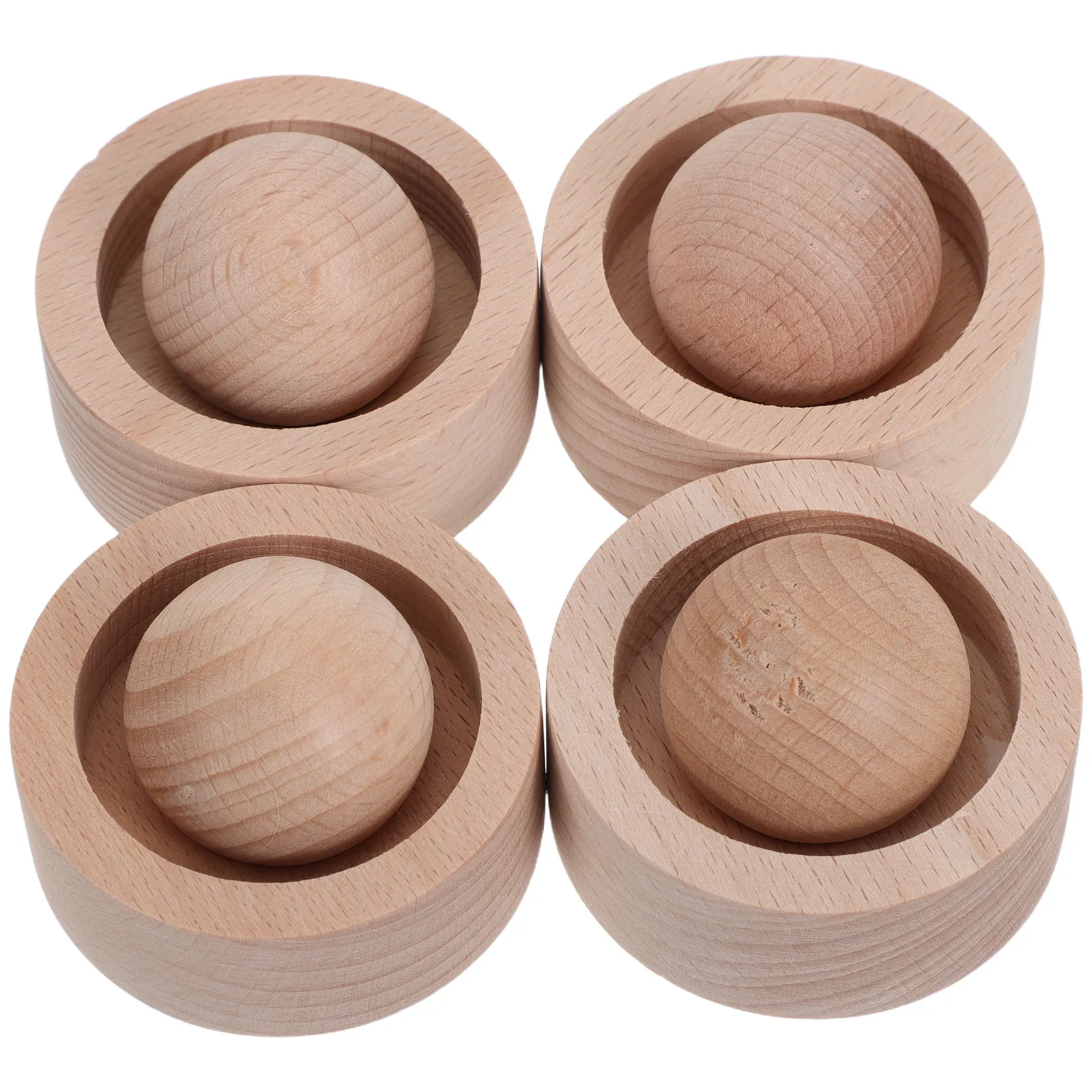 

Набор из 4 деревянных диффузоров для эфирных масел, маленькие цилиндрические безводные ароматизаторы для дома, офиса, спальни, йоги