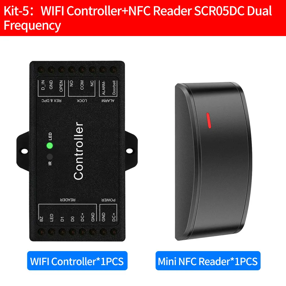 Khzrfid-wifiアクセス制御キット,アクセス制御,スライドボードパネル,ミニアプリ,リモートオープナーセット,125