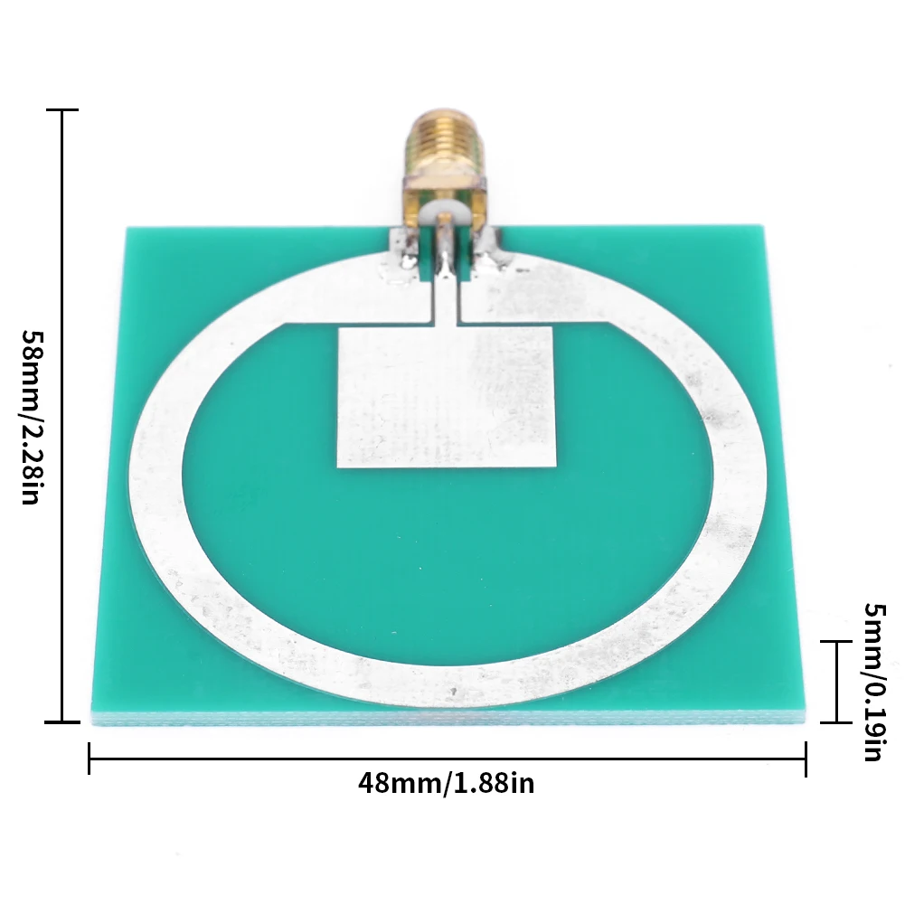 UWB RF هوائي 3.9-10.5G PCB هوائي مجلس 10 واط 40dBm الترا برودباند جوي أحادي القطب لتقوم بها بنفسك تجربة ذاتية الصنع