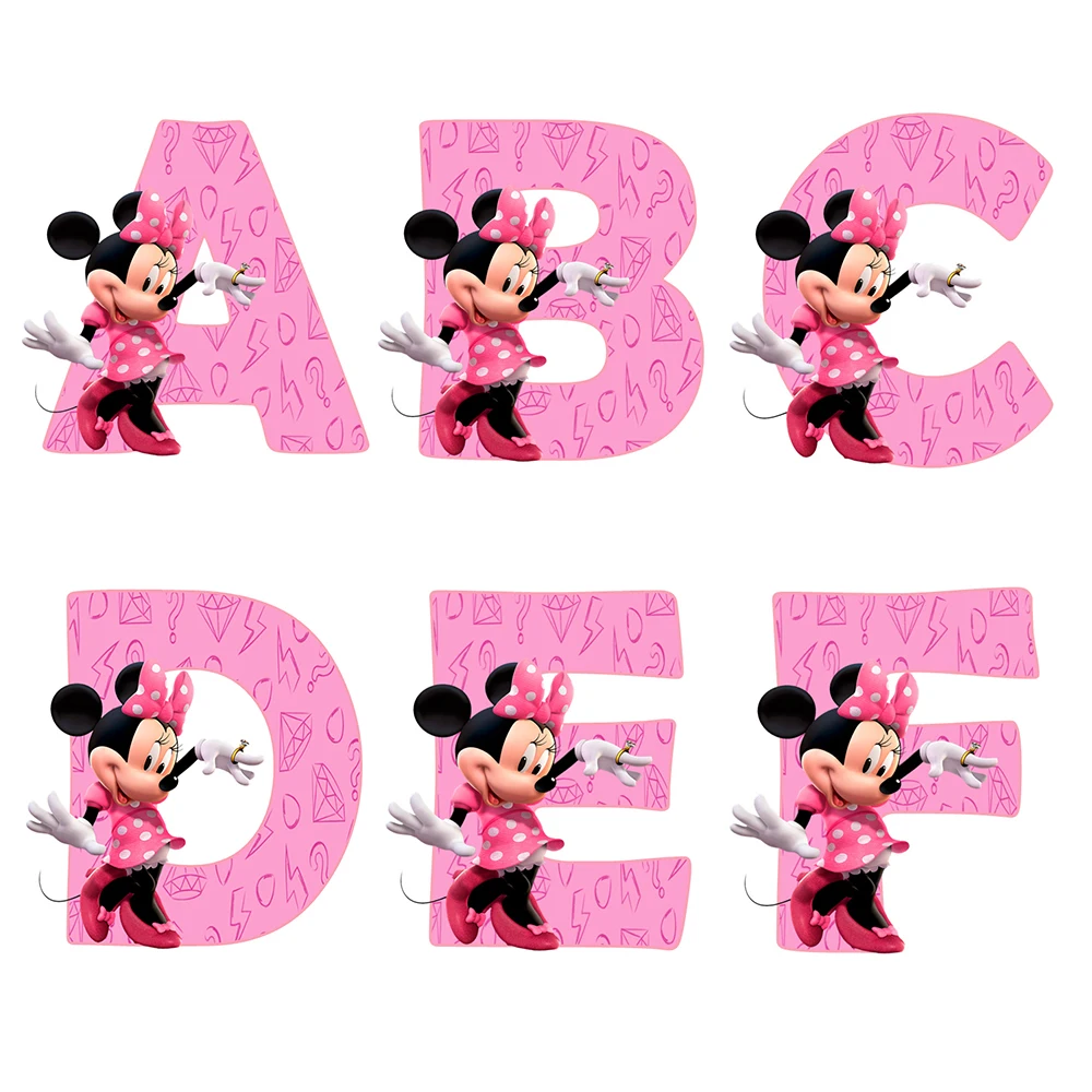 Disney Minnie Mouse Diamond Mosaic Painting 5D Cartoon Letter Diamond Embroidery DIY Animal Rhinestone Pictures Home Decor