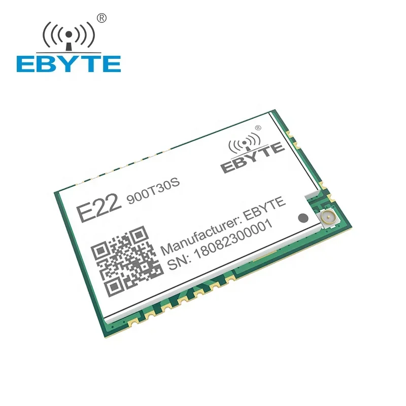 LoRa 868MHz 915MHz 1W Wireless Transmitter and Receiver RF Module UART 30dBm 10km Long Range SMD EBYTE E22-900T30S