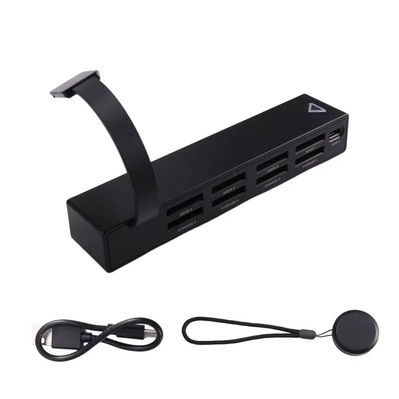 

Переключатель игровых карт FEDI-4-Port для Switch, беспроводной считыватель игровых карт, расширитель памяти для аксессуаров Switch