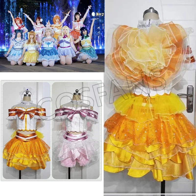 LoveLive!Sunshine!!Aqours Love Aquarium Chika Ruby Dia Kunan All Members Lovely SJ Uniforms Cosplay Costume Women Customized